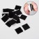 A glue -based Velcro set, 2 × 2 cm, 10 pcs, black color