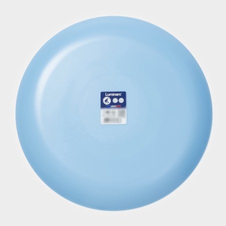Dining plate luminarc diwali Light Blue, D = 27 cm, glass -ceramic, blue-3