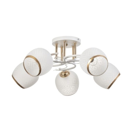 Frida chandelier 5he27 40W white-gold 58x58x27 cm Bayerlux