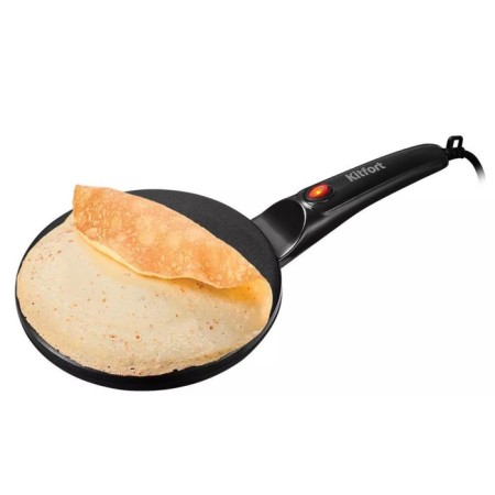 Electric pancake KitFort KT-1676, submersible, 800 W, D = 20 cm, black