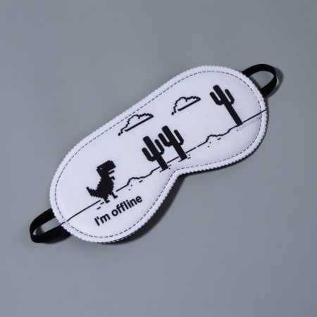 NO Signal sleep mask, 19 × 8.5 cm, elastic band is single, MIX drawing-2