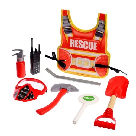 Set of firefighter "Fire tamer", with a textile vest, 8 items-5