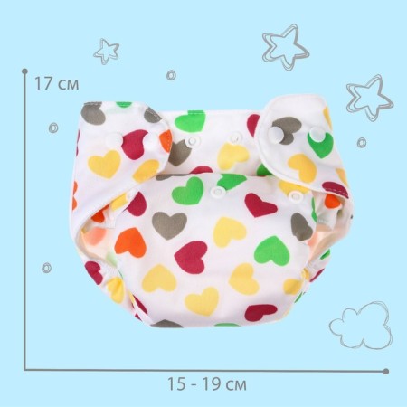 Reusable diaper "hearts"-3
