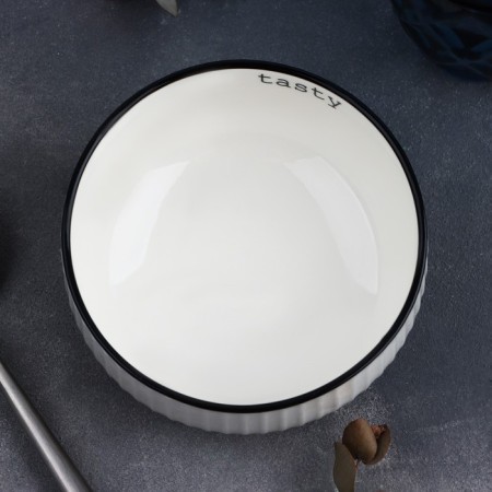 Ceramic ceramic salad, 11.5 x 5.6 cm, 330 ml, white color-3