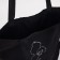 A chopper bag without a zipper, without lining, black color