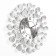 Wall clock, series: openwork, "Krep", smooth move, D-48 cm, dial 22 cm