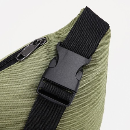 Lightning waist bag, outer pocket, khaki color-3