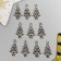 Decor for creativity Metal "Emergency Christmas tree" silver 2x1 cm
