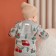Knitted crumb set I "cars", height 68-74 cm