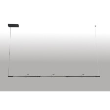 Светильник подвесной Crystal Lux, Largo 0780/233, LED, 3х11 Вт, 10х177х8 см, цвет чёрный