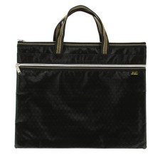 Portfolio 1 A4 department, textile, on lightning, with handles, with pockets, black