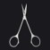 Manicure scissors "Premium satin", narrow, straight, matte, 10.5 cm, on the blist, the color is matte silver