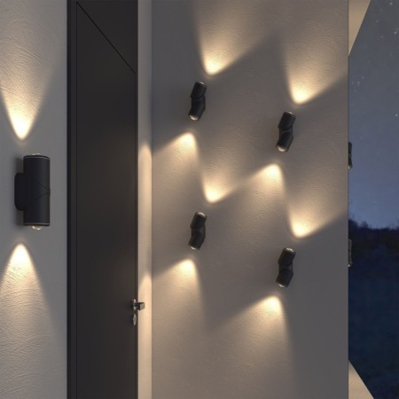 Wall lamp Elektrostandard, Gira Led 12 W, 80x65x190 mm, IP54, black color-1