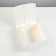 The box is folding, white, 15 x 15 x 5 cm