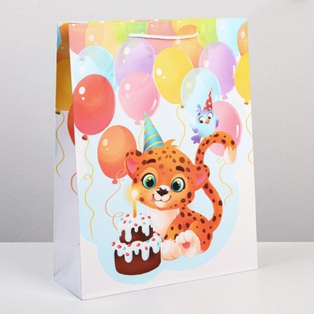 Gift package laminated, packaging, “Happy Birthday”, l 28 x 38 x 9 cm-2
