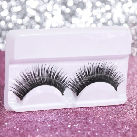 Falled eyelashes "seduction", without glue, black color-1