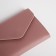 Women's wallet on the button, pink color