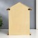 Keywood wood 4 hook and shelf "keys and heart" 26x21x6 cm