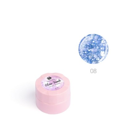 AdricoCo Glow Bomb, No. 08 Blue hoar, 5 ml