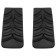 A set of protective caps for tracking sticks, shoes, 2 pcs., Black color