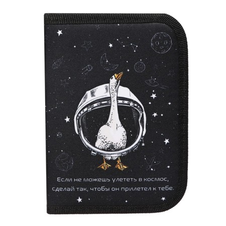 Penal 1 section, 130 x 190 x 30 mm, textile, PCT 04-20 "Goose in space" 71988-1