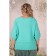 Female jumper, size 58, turquoise color
