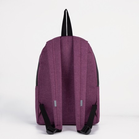 A backpack with a zipper, "saxi", outer pocket, lilac color-4
