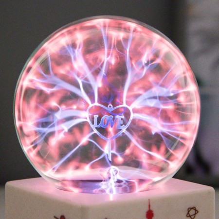 Plasma ball "Love" color 8.5x8.5x17 cm Risalux-2