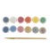 Facial and body paint "Aquaghim", body art, 12 colors, 12 pcs., 3 ml, brush