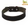 Collar combined leather/tarpaulin, 69 x 3.5 cm, Osh 45-60 cm, black