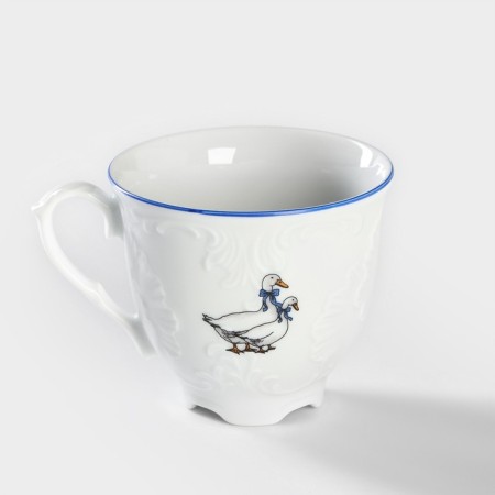 Coffee cup "Rococo geese", 170 ml, porcelain-1