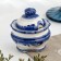 Equipment stand "Eastern Railway", Gzhel, Porcelain, 25x11 cm