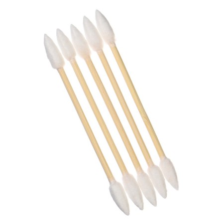 Cotton sticks, package 200 pcs., Tip - sharp, cotton/bamboo (stick)-4
