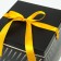 Self -charged box "embossing" black 15x15x15 cm