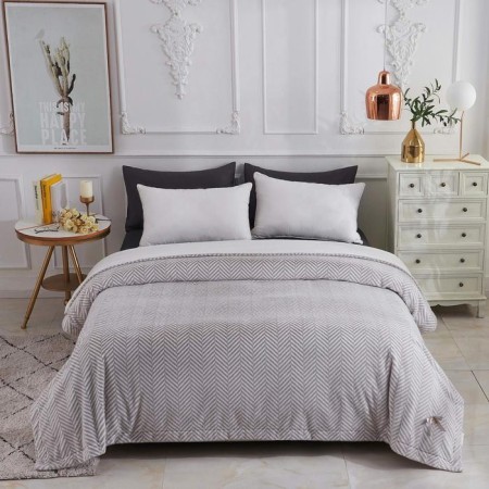 Florence bedspread, size 160x220 cm, gray color-1