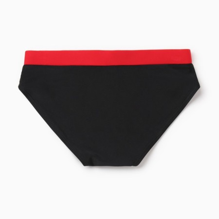 Bathing swimming trunks for Minaku boy, black/red color, height 86-92-3