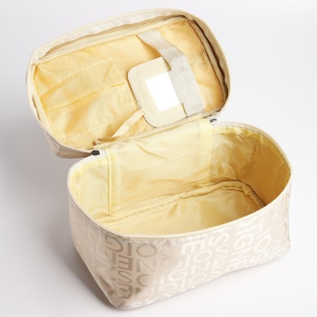 Lightning cosmetic bag, beige color-2