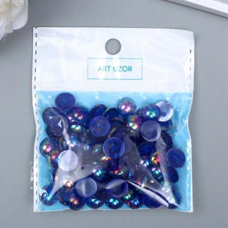 Decor for creativity Plastic "Semi -Mesh Lighting Blue" set 90 pcs 1x1x0.5 cm-2