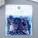 Decor for creativity Plastic "Semi -Mesh Lighting Blue" set 90 pcs 1x1x0.5 cm