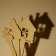 Shadow theater "shadow theater" with a flashlight in a set