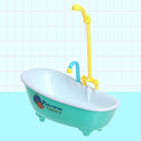 Toy "Bath for dolls", with a functional shower, color mix-6