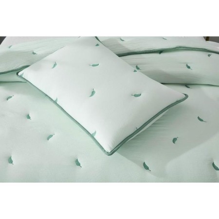 A set with a blanket "Erica", size 230x250 cm, 50x70 cm - 2 pcs, color menthol-5