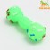 Brying toy "dumbbells with paws" for dogs, 13 cm, green