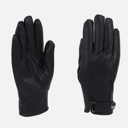 Gloves are male, dimensionless, without insulation, black color