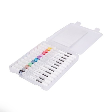 A set of acrylic markers 12 colors Sketch & Art, 1.0-3.0 mm-6