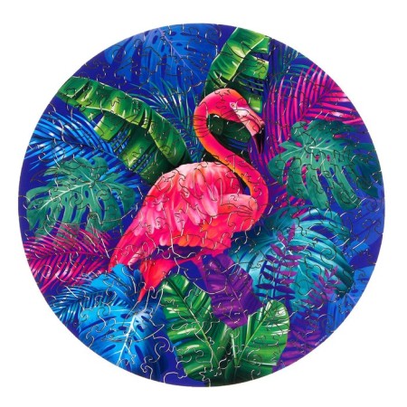 Wooden Figure Puzzle "Paradise Tropics", Round-4