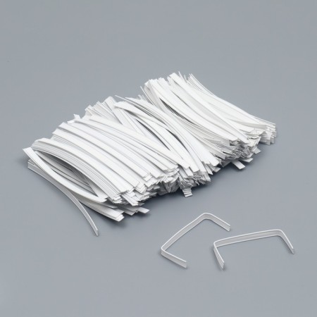 Clip-clip in a cut, white, 13 cm