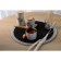 Serving napkin on the table "Lana", d = 38 cm, black color