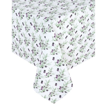 Black Olives tablecloth, size 140x150 cm, green color-1