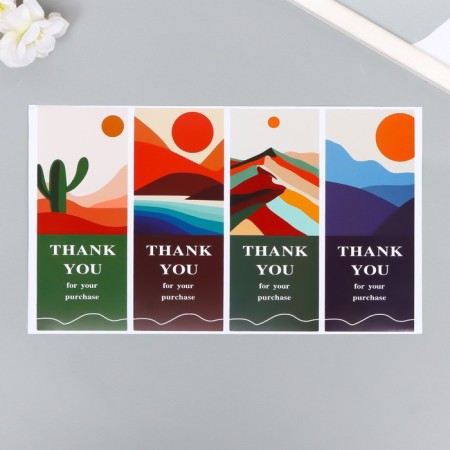 Stick Paper Gratitude "landscapes" set 40 pcs 15x24 cm